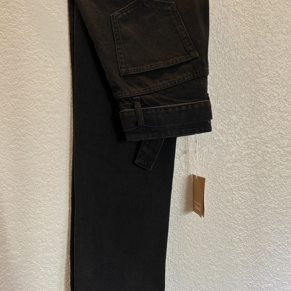 Reformation Cynthia straight high waisted belted denim jeans size 28 - Picture 8 of 8